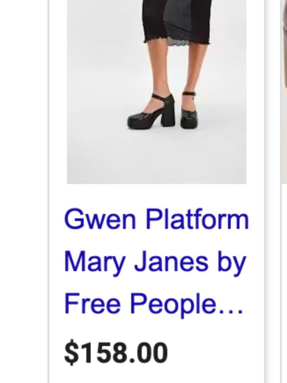 Free People Gwen Mary Jane Platform Pumps High Heel Leather Shoes Black Size 10 - Picture 9 of 11